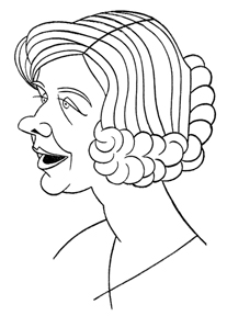 Caricature of Dorothy Gish