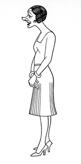 Caricature of Gertrude Lawrence