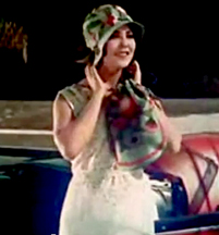 A frame from the fashion clip depicting Raquel Torres