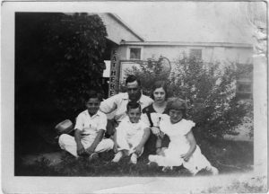 Grandpa and Grandmother, with their three (at the time) kids